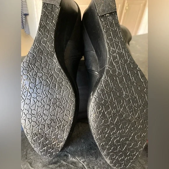 Ladies Calvin Klein Knee Boots - Picture 6 of 14